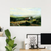 De laatste buffel van Bierstadt Poster (Thuiskantoor)