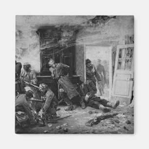 De laatste cartridges in Balan bij Sedan, 1870 Magneet