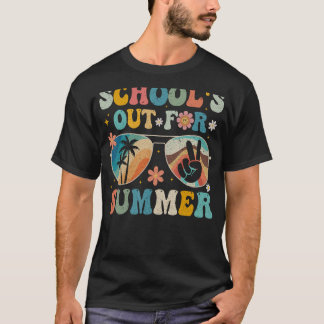 De laatste dag van de school is uit voor de zomer t-shirt