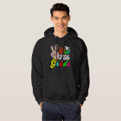 De laatste dag van de schoolbloei is de vrede in d hoodie (Voorkant volledig)