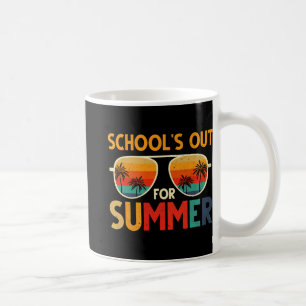 De laatste dag van de schoolleraar in de zomer koffiemok