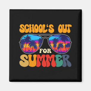 De laatste dag van de schoolleraar in de zomer magneet