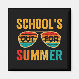 De laatste dag van de schoolleraar in de zomer magneet