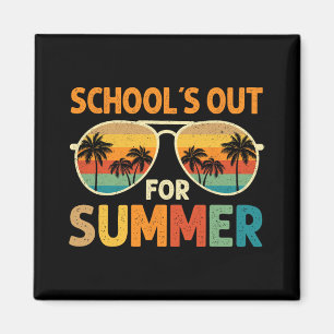 De laatste dag van de schoolleraar in de zomer magneet