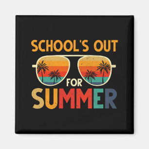 De laatste dag van de schoolleraar in de zomer magneet