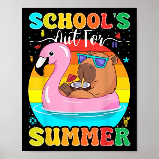 De laatste dag van de schoolleraar in de zomer poster (Voorkant)