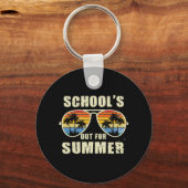 De laatste dag van de schoolleraar in de zomer sleutelhanger (Voorkant)