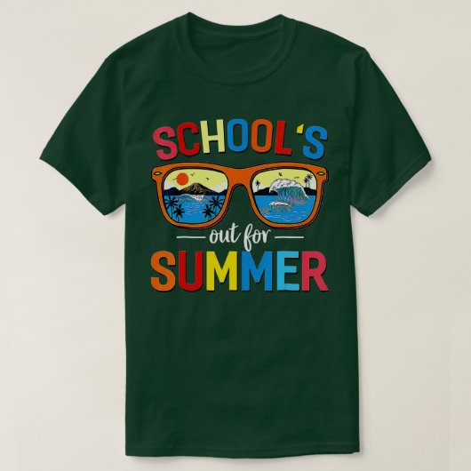 De laatste dag van de schoolschool uitkleden in de t-shirt (Design voorkant)