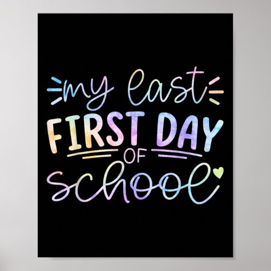 De laatste dag van het schooljaar is de pensioneri poster (Voorkant)