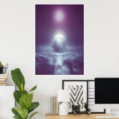 de laatste dag van het universum | AI Art. Poster (Thuiskantoor)