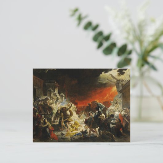 De laatste dag van Pompeii Briefkaart (Staand voorkant)