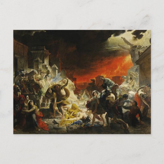 De laatste dag van Pompeii Briefkaart (Voorkant)