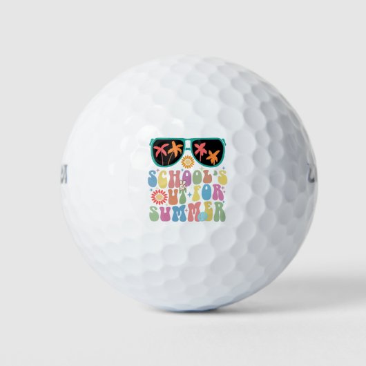 De laatste dag van school Groovy School is uit voo Golfballen (Voorkant)