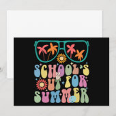 De laatste dag van school Groovy School is uit voo Kaart (Voorkant / Achterkant)