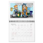 De laatste dag zijkant kalender (Feb 2027)