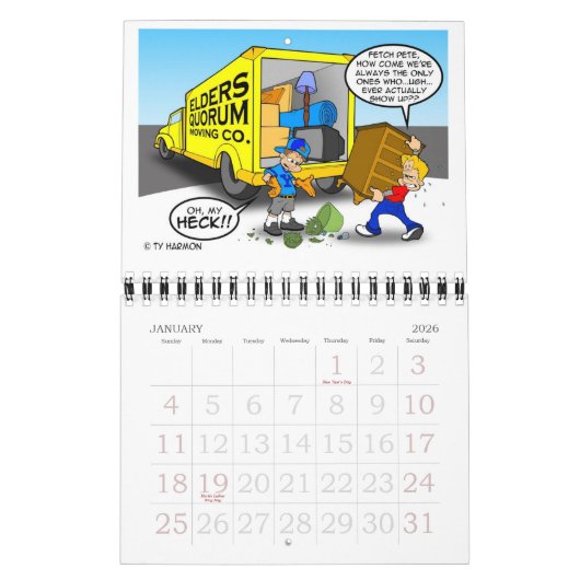 De laatste dag zijkant kalender (Jan 2026)
