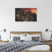 De laatste dagen van Pompeii Canvas Afdruk (Insitu (Slaapkamer))