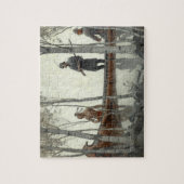 De laatste der Mohikanen door Newell Convers Wyeth Legpuzzel (Verticaal)