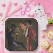 De laatste druppel bier voordat het feest eindigt papieren bordje (Feest)