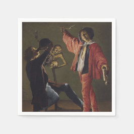 De laatste druppel bier voordat het feest eindigt servet