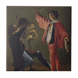 De laatste druppel bier voordat het feest eindigt tegeltje