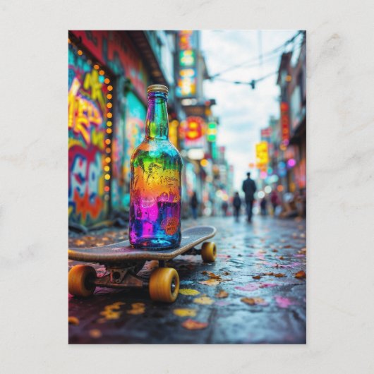 De laatste druppel van Neon Feestdagenkaart (Voorkant)