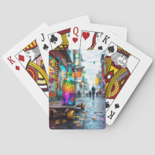 De laatste druppel van Neon Pokerkaarten