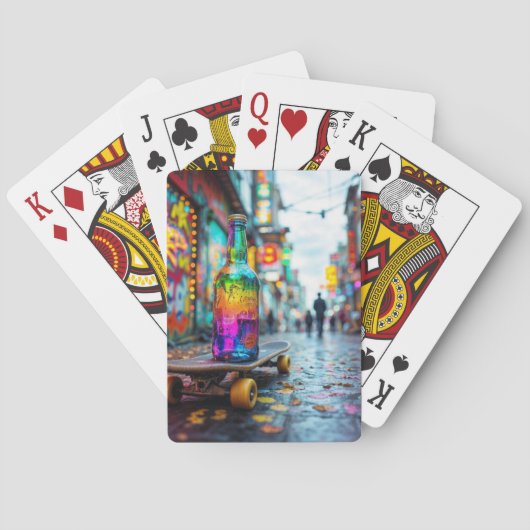 De laatste druppel van Neon Pokerkaarten (Achterkant)