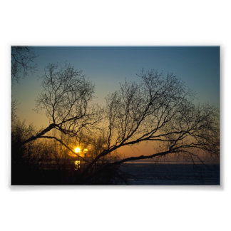 De laatste edelstenen bit van de zon foto afdruk