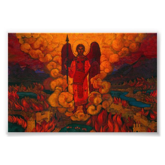 De laatste engel van Nicholas Roerich Foto Afdruk (Voorkant)