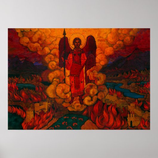 De laatste engel van Nicholas Roerich Poster (Voorkant)