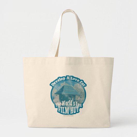 De laatste filmhut ter wereld! grote tote bag (Voorkant)
