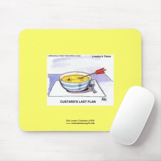 De laatste Flan Funny Cartoon Muismat (Met muis)