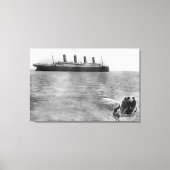 De laatste foto van de Titanic Canvas Afdruk (Voorkant)