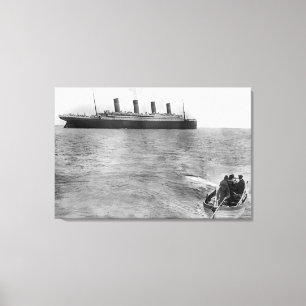 De laatste foto van de Titanic Canvas Afdruk