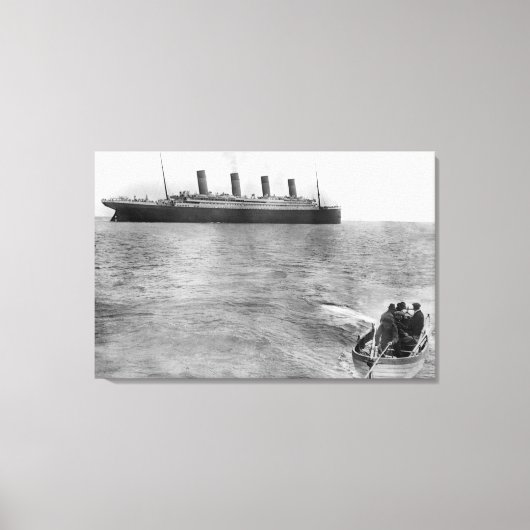 De laatste foto van de Titanic Canvas Afdruk (Voorkant)