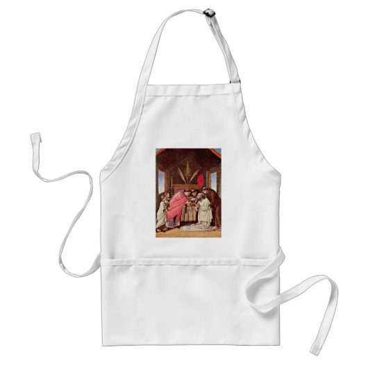 De laatste gemeente St. Jerome door Botticelli Standaard Schort (Voorkant)