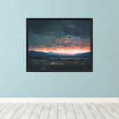 De Laatste Gloed Canvas Afdruk (Insitu (Houten vloer))