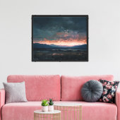 De Laatste Gloed Canvas Afdruk (Insitu (Woonkamer))
