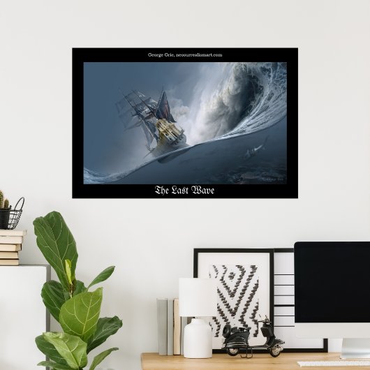 De laatste golf of de strijd tegen de reuzen poster (Thuiskantoor)
