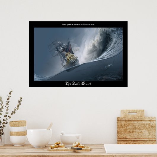 De laatste golf of de strijd tegen de reuzen poster (Keuken)