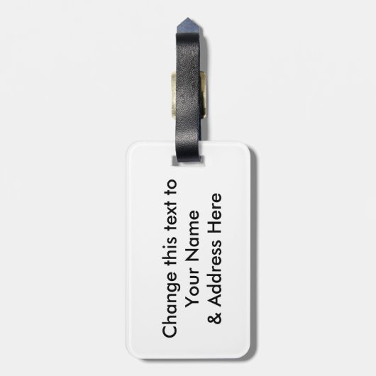 De laatste golfsurfer bagagelabel (Achterkant verticaal)