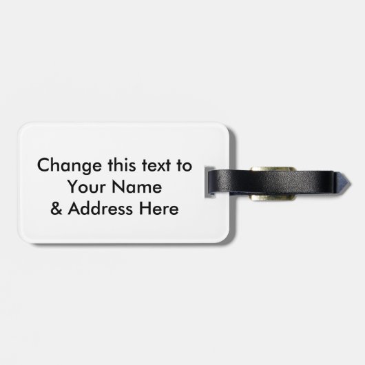 De laatste golfsurfer bagagelabel (Achterkant horizontaal)