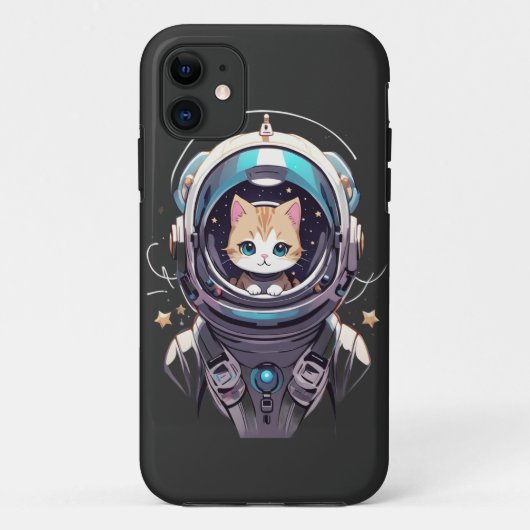 De laatste grens van het kosmische Kat Case-Mate iPhone Case (Achterkant)