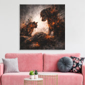 De Laatste Horloge: Een Wereld Einde Herdenkingste Canvas Afdruk (Insitu (Woonkamer))