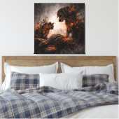 De Laatste Horloge: Een Wereld Einde Herdenkingste Canvas Afdruk (Insitu (Slaapkamer))