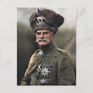 De laatste Huzaar August von Mackensen 1914 Colori Briefkaart