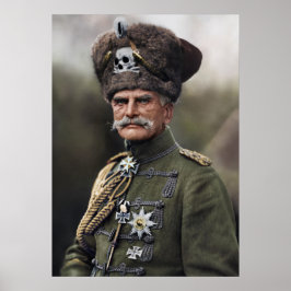 De laatste Huzaar August von Mackensen 1914 Poster