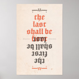 De laatste is de eerste poster