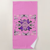 De laatste keer heb je een fijne, heldere dag strandlaken (Voorkant)